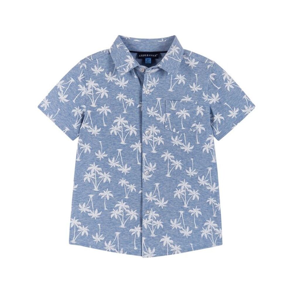 Andy & Evan Boys  Knit Shirt, Blue